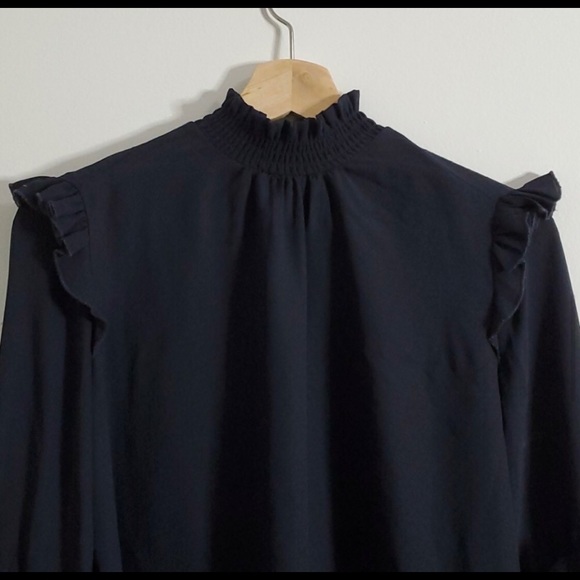 Witchery Black Ruffle Blouse - Picture 5 of 12